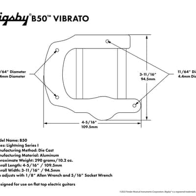 Bigsby B50 2018 - Aluminium imagen 2