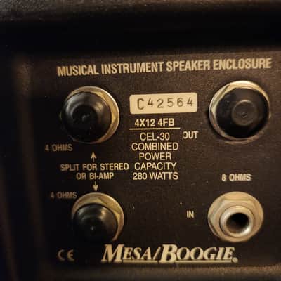Mesa Boogie Golden Era 2002 T4335 Rectifier 4x12 Slant Cabinet Serial Original Owner image 12