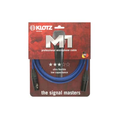 Klotz M1FM2N0200 Microphone Cable blue 2m - Microphone Cable image 2
