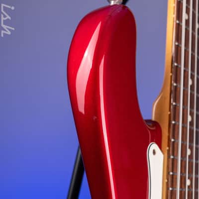 1997 Fender Roscoe Beck V Bass Candy Apple Red image 12