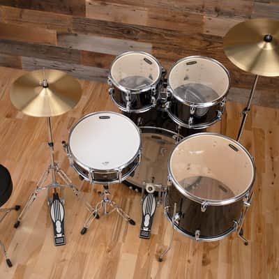 Mapex Tornado 3 Compact 5 Piece Drum Kit, Black With Hardware, Cymbals And Stool image 8