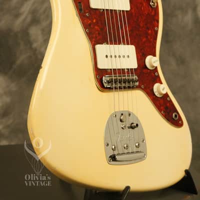 original 1964 Fender JAZZMASTER Olympic White w/matching headstock image 9