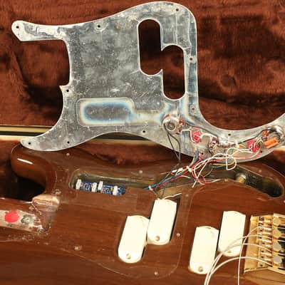1983 Fender Gold Elite II Precision Bass Walnut image 24