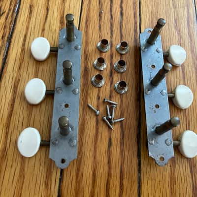 Stella Harmony Vintage Acoustic Guitar Tuners Complete Nice Ship Tomorrow 1960's image 2