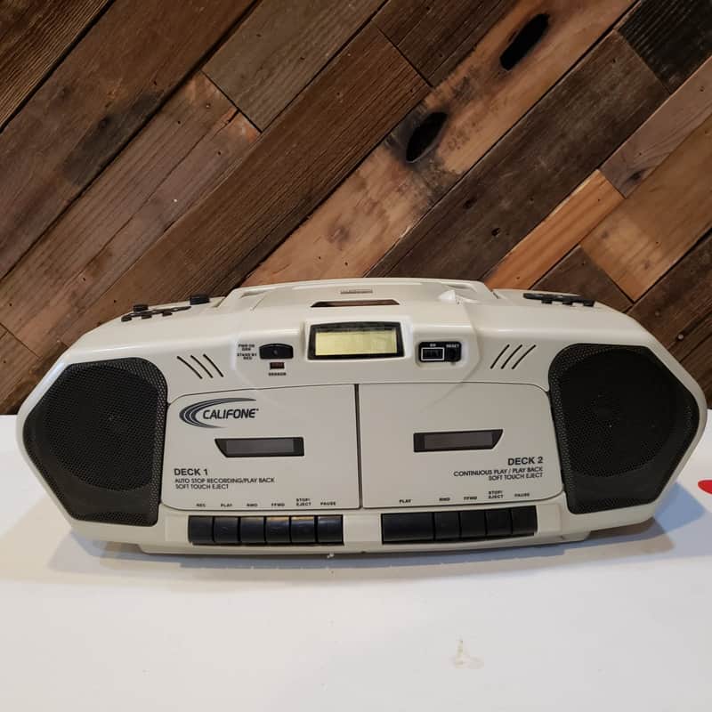 Califone 2395AV-02 Music Maker Plus Dual Cassette Recorder with CD AM/FM, 6 Watts RMS image 1