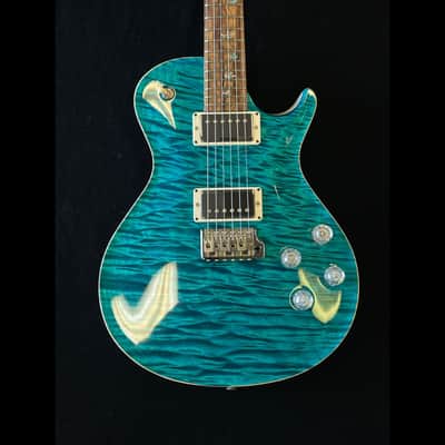 New Private Stock PRS Paul Reed Smith McCarty 594 Singlecut w/ Tremolo Turquoise One Piece Maple image 2
