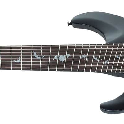 Schecter Damien-8 Multiscale LH - Satin Black (2479) image 3