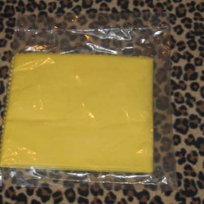 new Rickenbacker Polishing Cloth 97001, RIC Polishing Cloth, yellow w/ black graphic 14.5" x 22.5" image 2