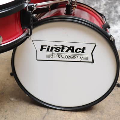 First Act 3pc Junior Drum Set Red image 7