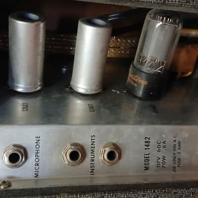 1967 Silvertone 1482 Vintage Tube Amp 1x12 w/ Tremolo, Danelectro USA-Made image 10