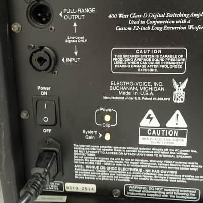 Pair of Electro-Voice Sx100 Passive Loudspeakers & Sb120a Passive Subwoofer image 22