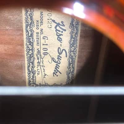 Kiso Suzuki G-100 Classical Guitar, MIJ image 2