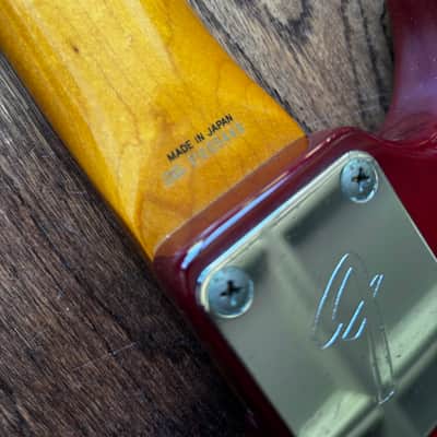 1993 Fender Traditional 60s Mustang Order Made Custom Transparent Red Premium Ash Maple Seymour Duncan MIJ Japan image 13