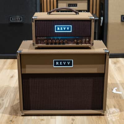 Revv D20 JL Joey Landreth 20/4W Tube Amp Head w/ 1x12 Cab & Speaker Cable –Brown image 2