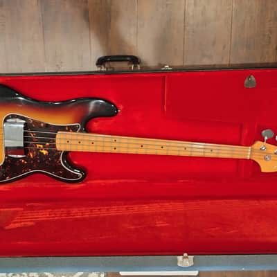 Aims P Bass 1970s Vintage Sunburst image 1