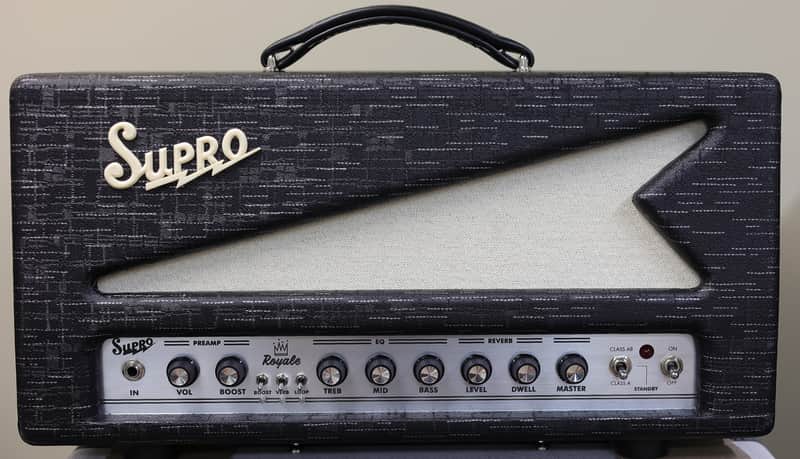 Supro 1932RH Royale 50-Watt Head Black Scandia Demo image 1