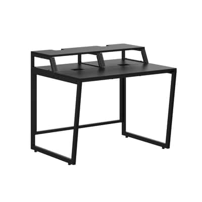Wavebone Star Rover™ Studio Desk with Keyboard Tray - Black Finish image 4