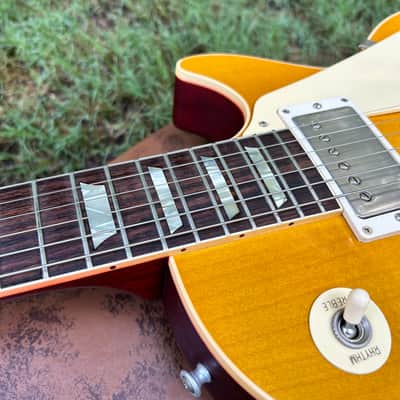 Used 2023 Gibson Custom R8 Les Paul ‘1958’ Reissue Lemonburst w/ OHSC + Paperwork image 6