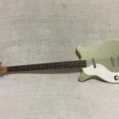 Danelectro Left Hand Lefty DC-2 Bass 1999 Korea Silver Sparkle image 2