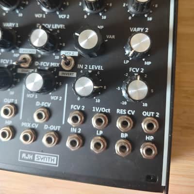 AJH Synth Gemini 2412 Dual Vintage State Variable Filters (Black) - SEM/Oberheim Style image 6