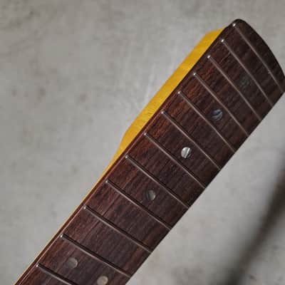 Tinted Flame Maple Strat Neck fits fender Stratocaster body 22 frets image 5