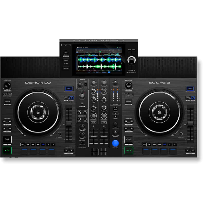 Denon DJ SC Live 2 Standalone DJ Controller with 7" Touchscreen, Built-In Speakers and Wi-Fi image 1