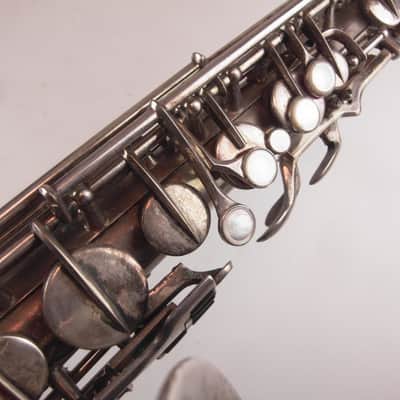 Seltenes Vintage Diamond Eb Altsaxophon Sax Alt Polster neu rare alto sax new pads versilbert image 9
