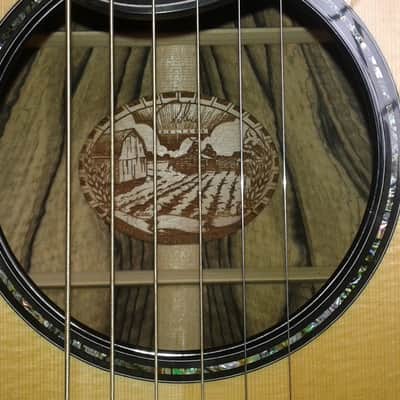 Poling Guitars Sierra 2013 Black and White Flamed Ebony image 5