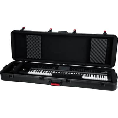 Gator TSA Series ATA Molded Polyethylene Keyboard Case w/ Wheels for Slim 88-note Keyboards GTSA-KEY88SL image 4