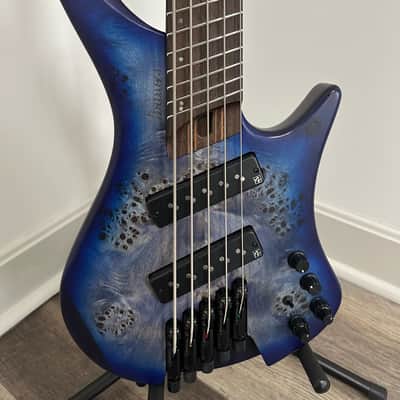 Ibanez EHB1505MS-PLF Bass Workshop 2020 - Present - Pacific Blue Burst Flat image 4