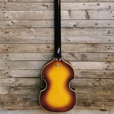 RIF 943 Meazzi Effe Vintage Violin Bass sunburst made in italy image 20