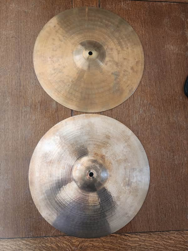 Paiste 14" 2002 Heavy Hi-Hat Cymbals (Pair) 1976- Traditional with Black Label image 1