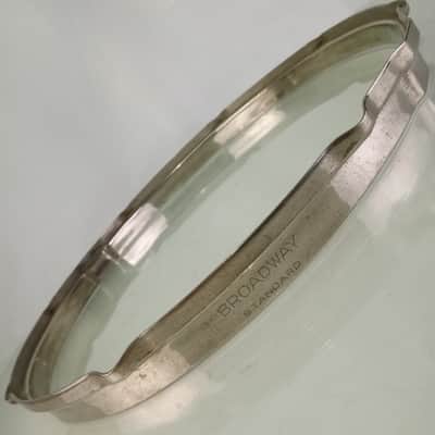 Leedy 14"Broadway Standard"Stick-Chopper Nickel NOB Snare Drum Resonant Rim/Hoop image 1