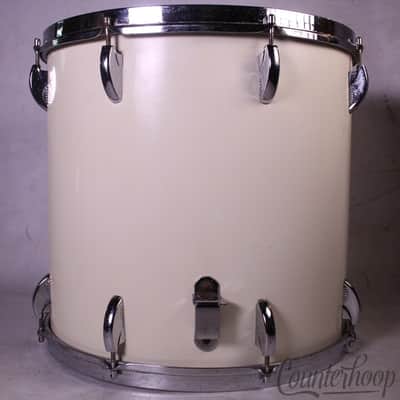 *Premier Beverley 16"Floor Tom Drum 3Ply Baltic Birch Vintage 60s England White* image 6