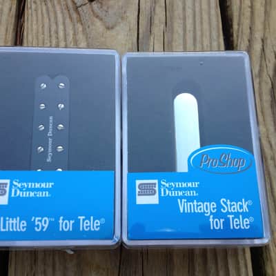 Seymour Duncan ST59-1B Little 59 Telecaster Humbucker / STK-T1N Stack Pickup Set