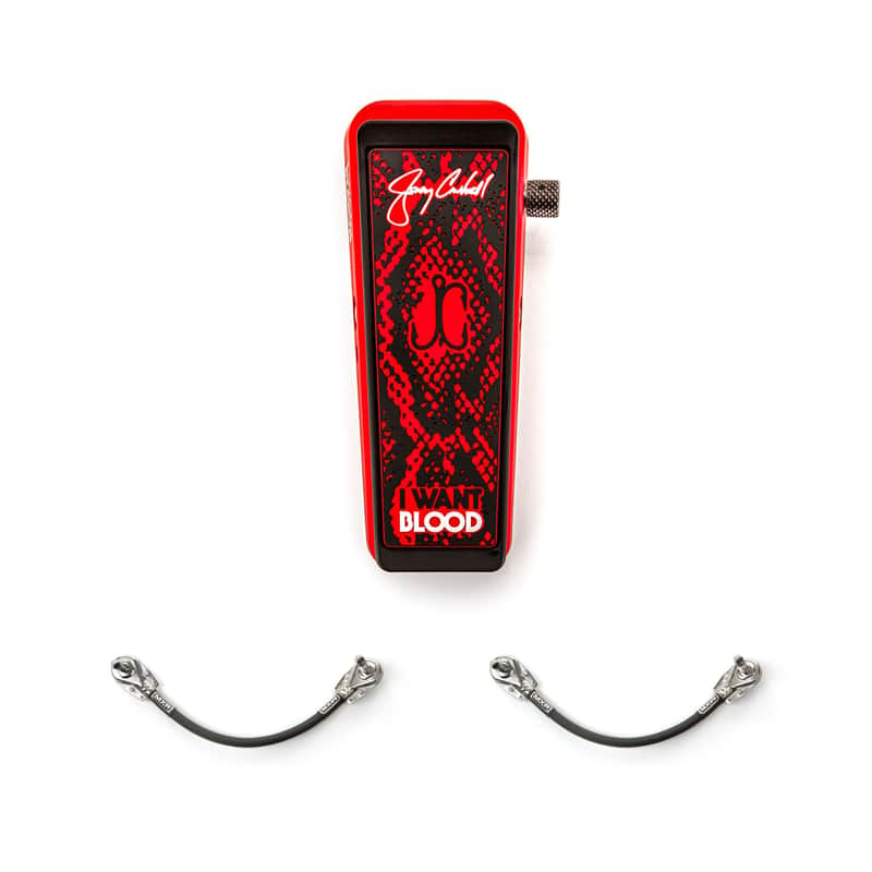 Cry Baby Jerry Cantrell Signature I Want Blood Wah with 2 Dunlop 6-Inch Patch Cables image 1