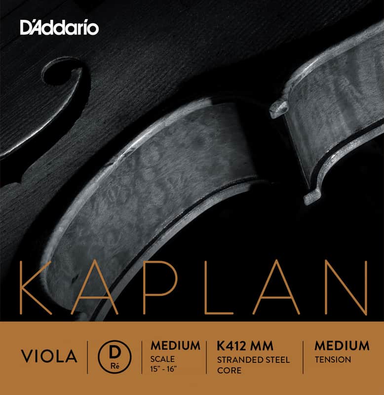 D'Addario K412 MM Kaplan Forza Medium Scale Viola Strings - Medium image 1