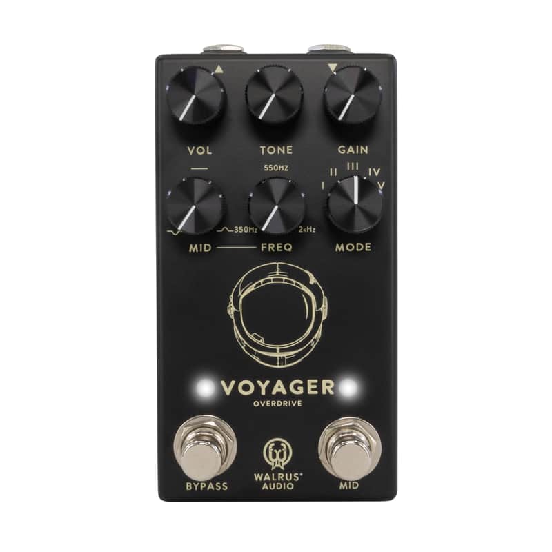 Walrus Audio Voyager MKII Pre-Amp Overdrive Pedal, Black image 1