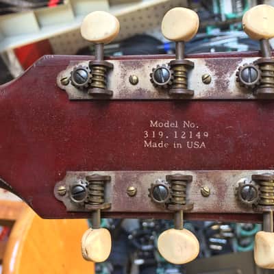 1968 Silvertone Acoustic Guitar 643 12149 1281H643 Made in USA by Harmony! image 4
