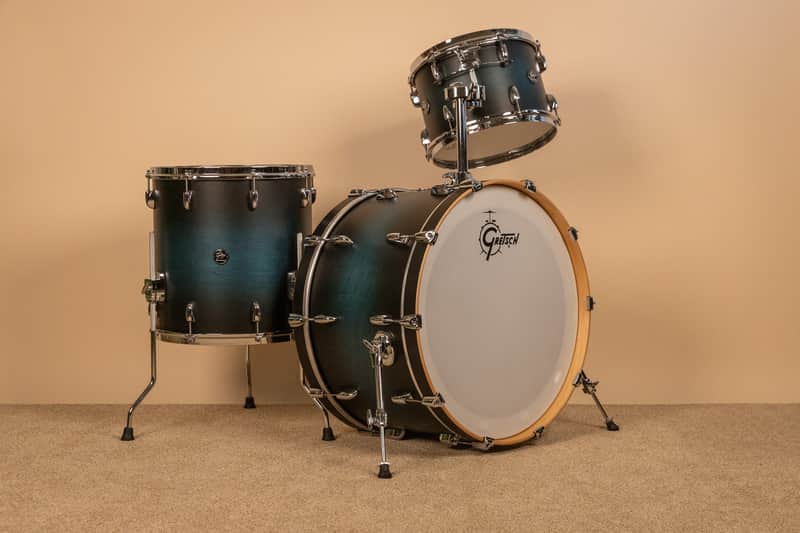 Gretsch Renown RN2-R643 Satin Antique Blue Burst Drum Set image 1