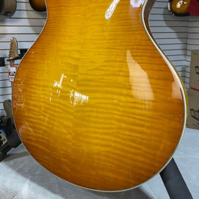 Eastman T486 Thinline Semi-hollowbody Electric Guitar - Goldburst w/OHSC & PLEK*D #920 image 12