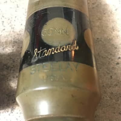 VINTAGE CONN STANDARD STEELAY 5 TIP RARE ALTO USA SAXOPHONE MOUTHPIECE NEAR MINT FINE HARD RUBBER OVERALL NICEST I'VE SEEN CAP AND LIG FREE SHIP image 1