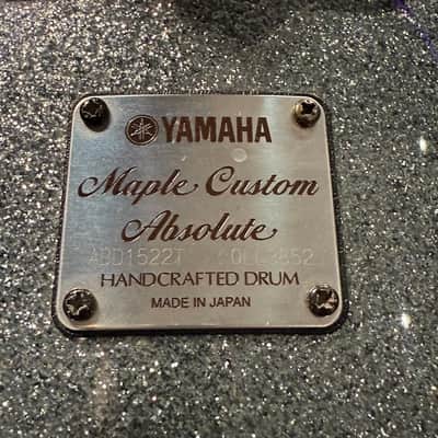 Yamaha Maple Custom Absolute Nouveau 15x22 Bass Drum in Black Sparkle Sunburst (Rm4) image 5