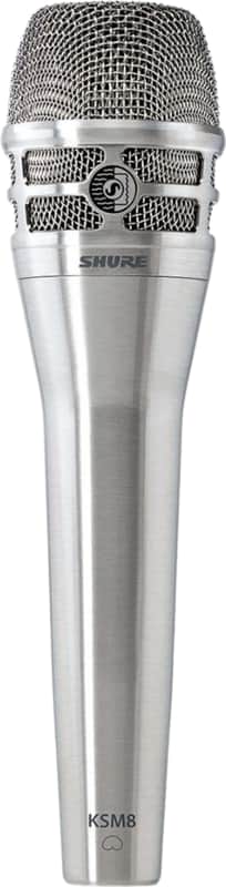 Shure KSM8 Dualdyne Dynamic Vocal Microphone, Nickel image 1