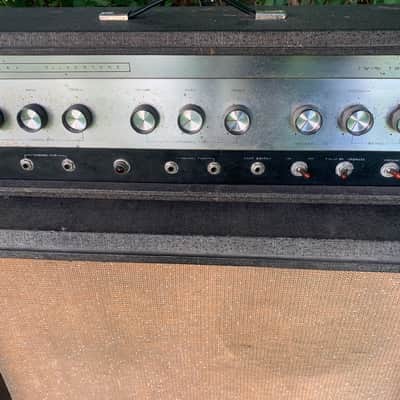 Silvertone Model 1484 Twin Twelve 60-Watt 2x12 Piggyback 1960s - Gray image 2