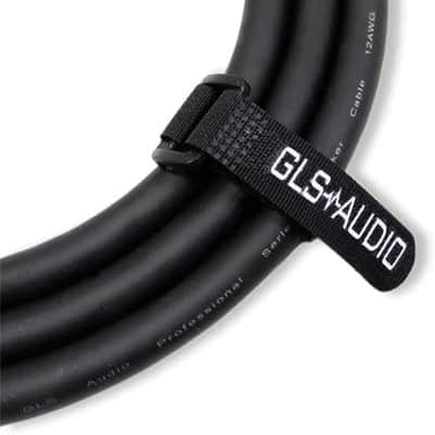 GLS Audio Speaker Cable 1/4" to 1/4" - 12 AWG Professional Bass/Guitar Speaker Cable for Amp - Black, 3 Ft. image 2