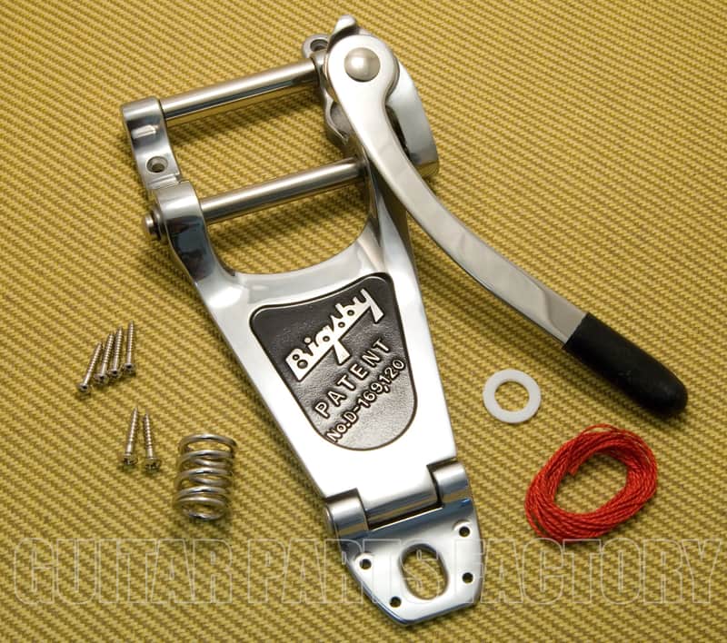 086-8013-005 Bigsby B7 Vibrato Guitar Tailpiece Polished Aluminum image 1