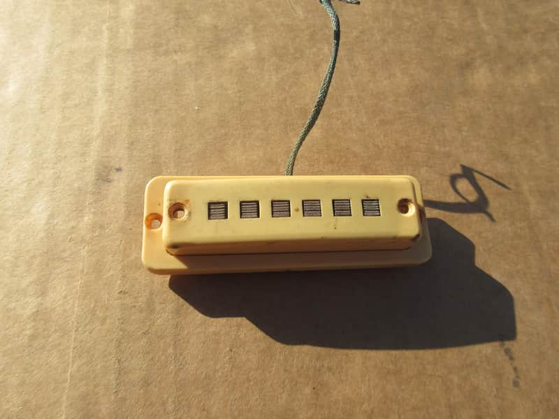 Vintage 1960s Teisco Lafayette Polaris National Guitar Pickup with Ring Nice 5.80K image 1