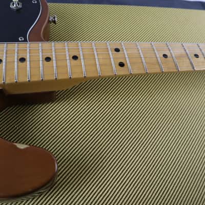 Fender Telecaster Deluxe 1975 w/ Original 1973 neck Walnut Mocha Vintage HH double cunife wide range humbuckers w/ HSC Brown Rare image 11