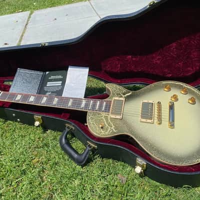 Gibson Custom Shop Les Paul Standard Gold Sparkle Roadshow - Toasted Marshmallow image 1